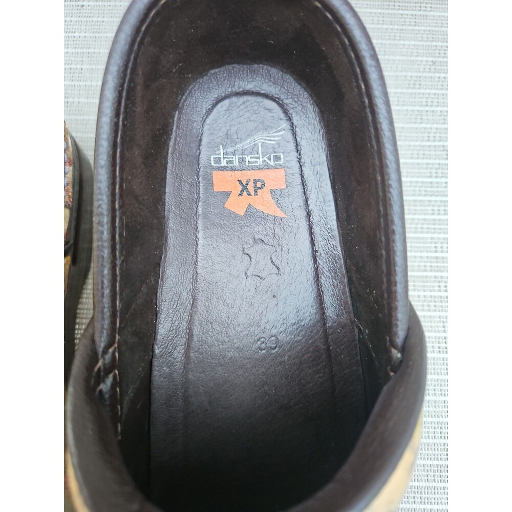 Dansko Professional XP Floral Clogs  Leather Artsy Shoes Sz 39 8.5 - 9 US - Picture 2 of 7